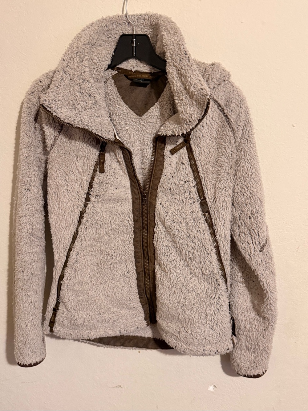 Kuhl  women’s size s Sherpa Zip-Up Jacket - Light Gray